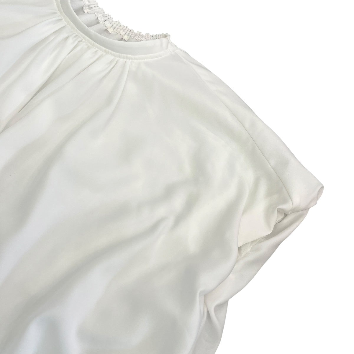 ENFOLD WAVE SHIRRING BLOUSEノースリーブブラウス300HS230-1470 古着・中古-4枚目のアイテム画像