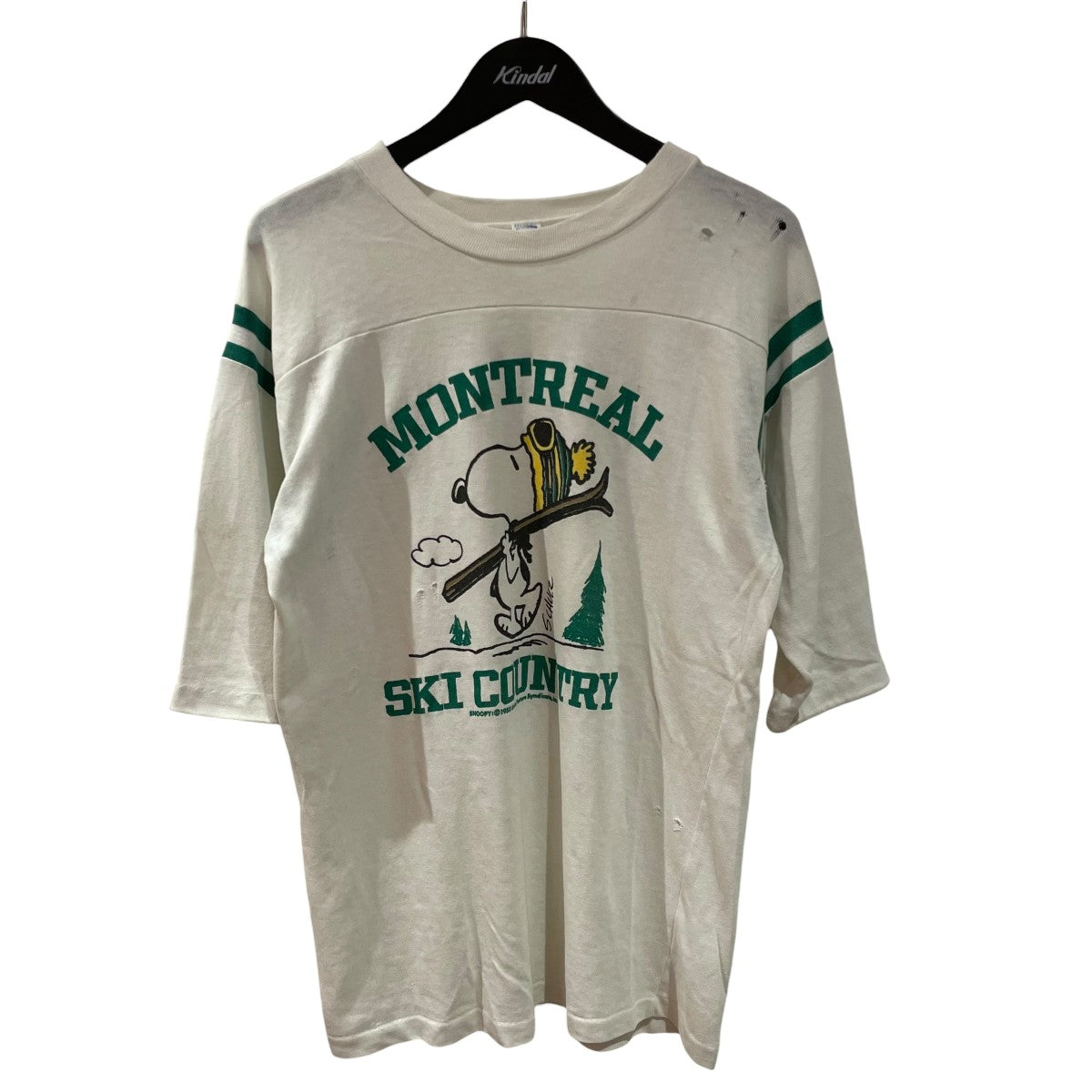 USED 80sARTEX SNOOPYフットボールTシャツ 古着・中古-1枚目のアイテム画像