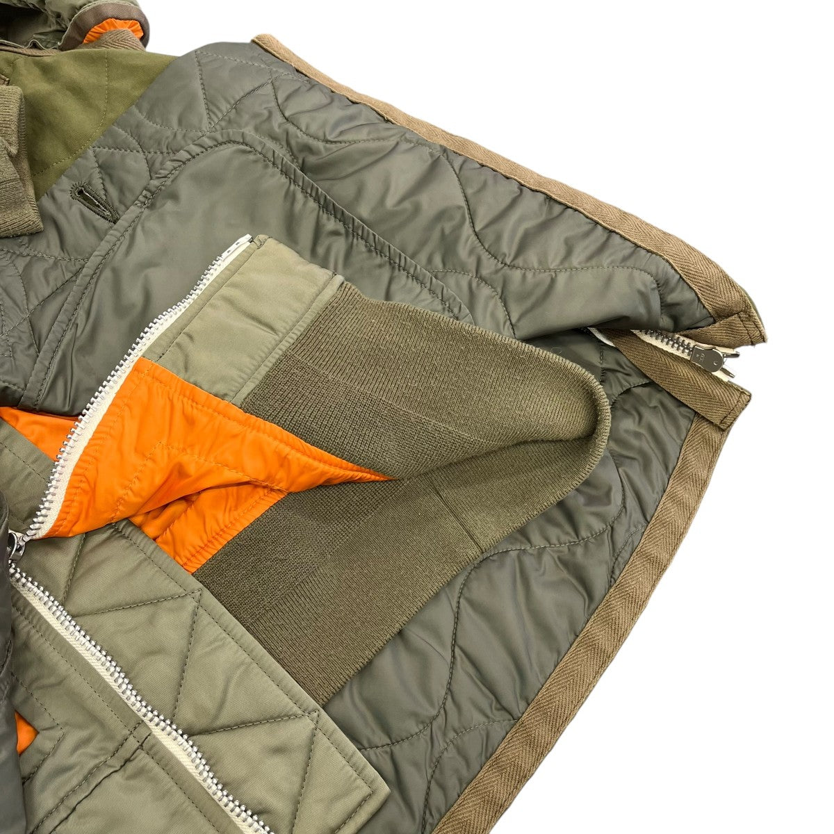 21AWNylon Twill Blousonドッキングデザインブルゾン21-02580M