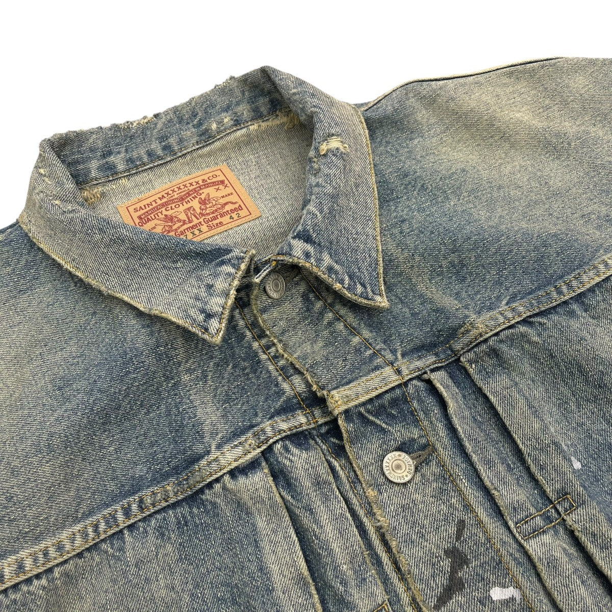 23AWBJ DENIM JKT   DAMAGEデニムジャケットSM-A23-0000-C17
