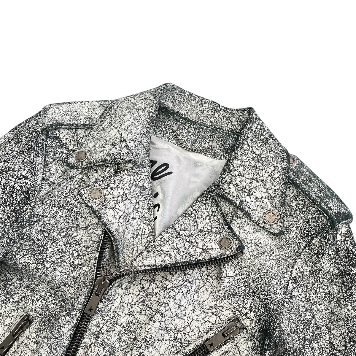 Gareth Pugh コーティング　ライダース 楽天市場】Retro Grade レトログレード フルジップレザーパーカー