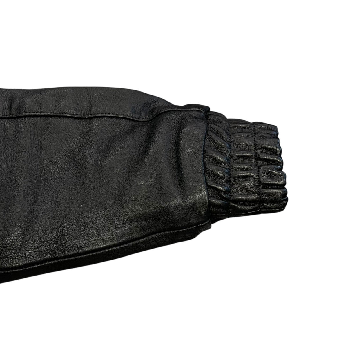Leather Tech Bomber Jacketレザージャケット