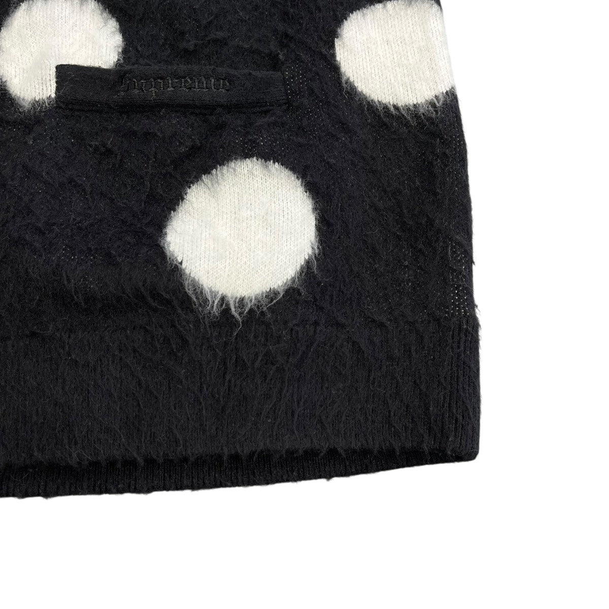 20SSBrushed Polka Dot Cardigan BLACKカーディガン