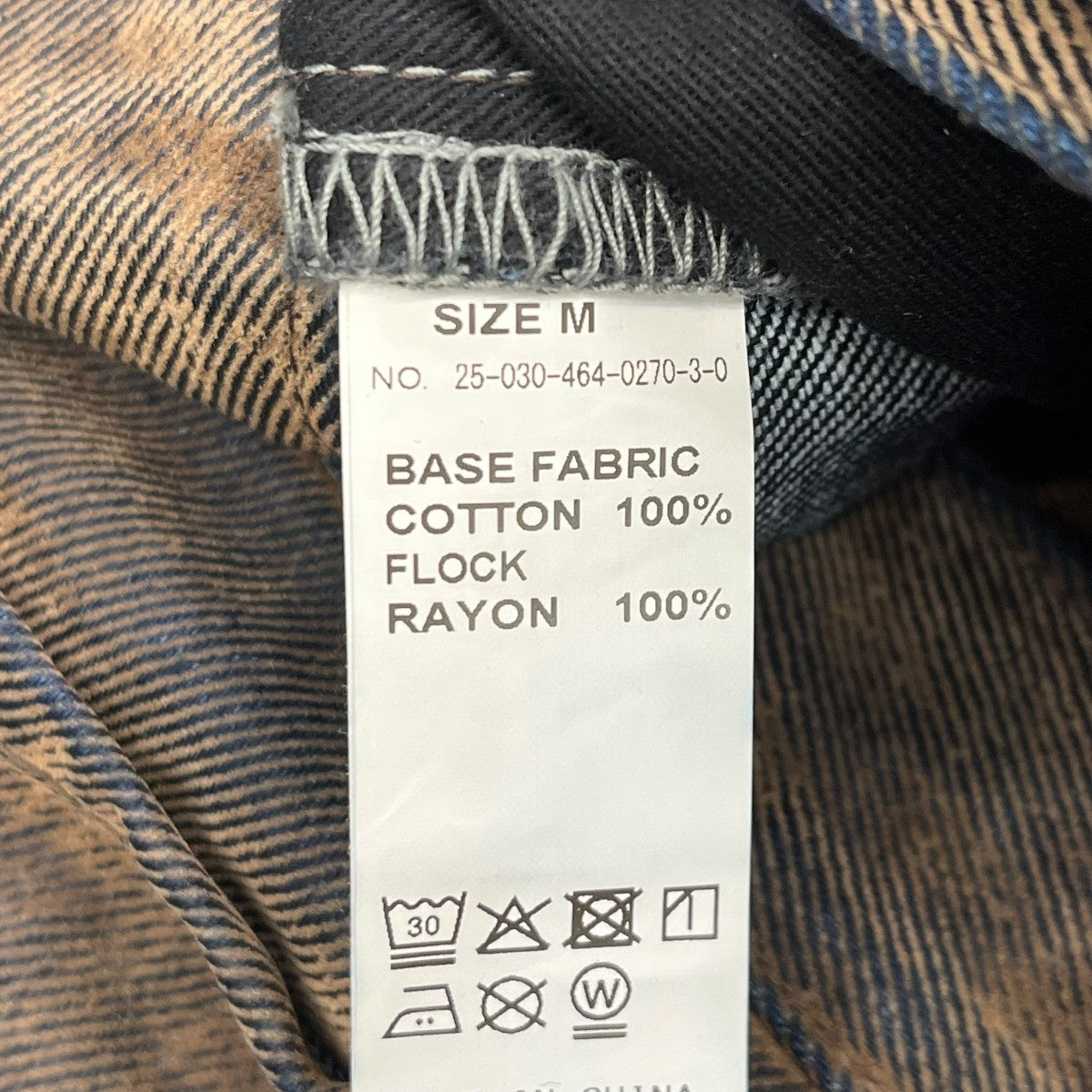 フロッキー プリント ワイド デニム 5ポケットデニムパンツ25030464027030