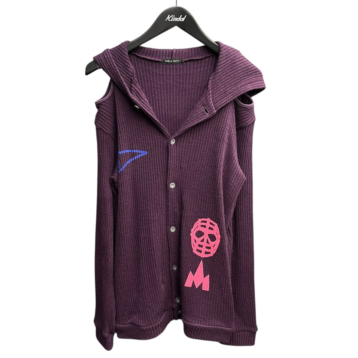 MILK BOY ニットパーカーB4CT37 古着・中古-1枚目のアイテム画像