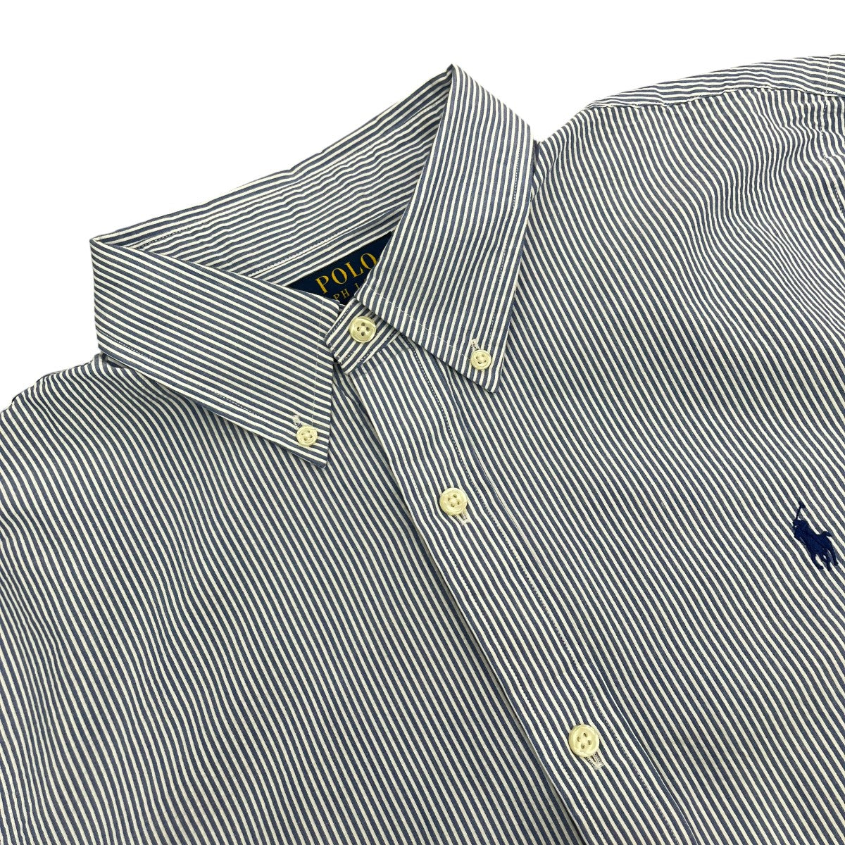 POLO RALPH LAUREN 半袖ストライプシャツ 古着・中古-3枚目のアイテム画像