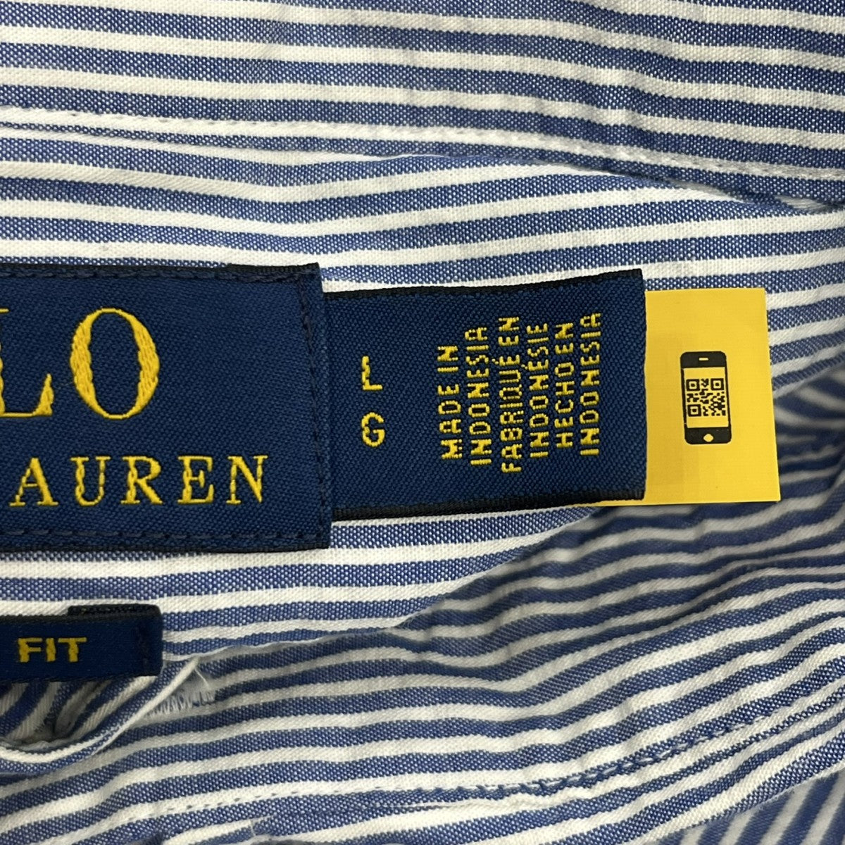 POLO RALPH LAUREN 半袖ストライプシャツ 古着・中古-7枚目のアイテム画像