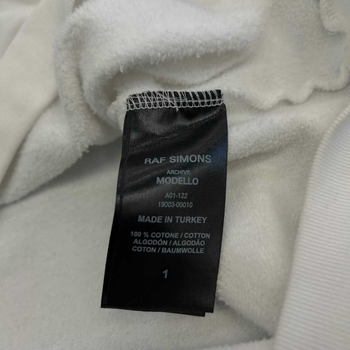 RAF SIMONS(ラフシモンズ) 21AWArchive Reduxノースリーブフーディー