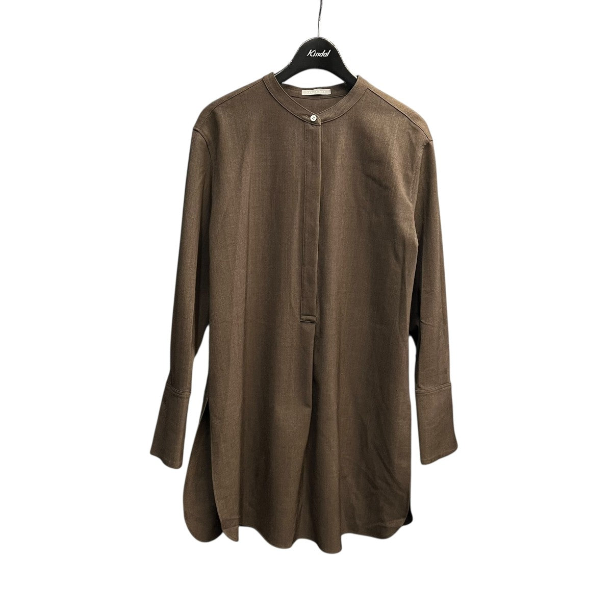 theory luxe バンドカラーロングシャツ03-1308270-380-038 古着・中古-1枚目のアイテム画像