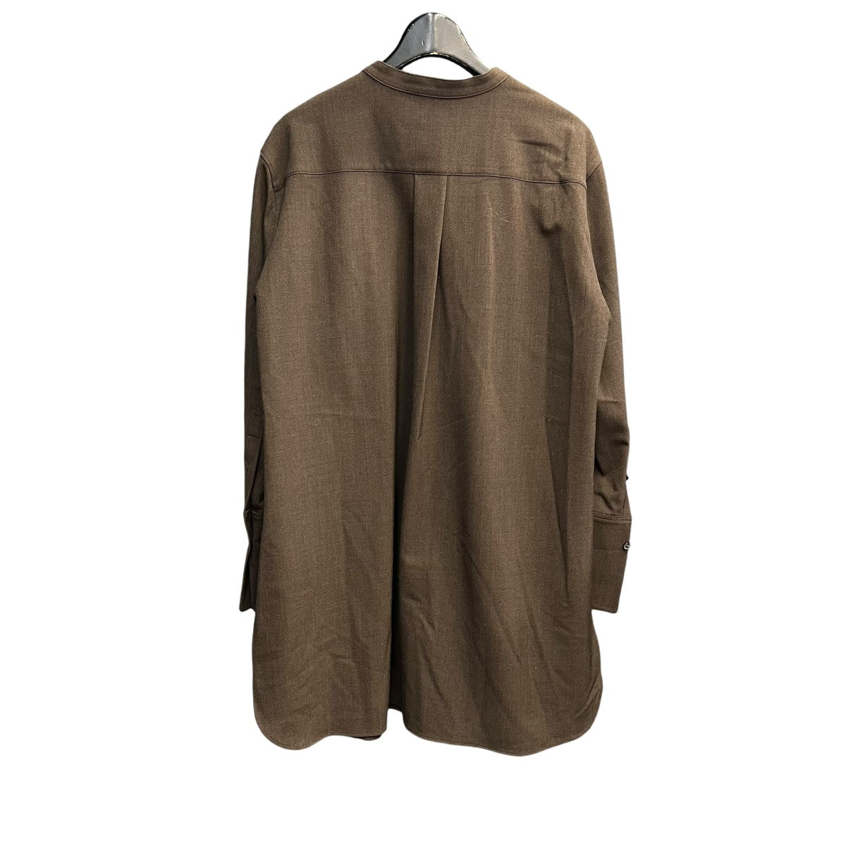 theory luxe バンドカラーロングシャツ03-1308270-380-038 古着・中古-2枚目のアイテム画像
