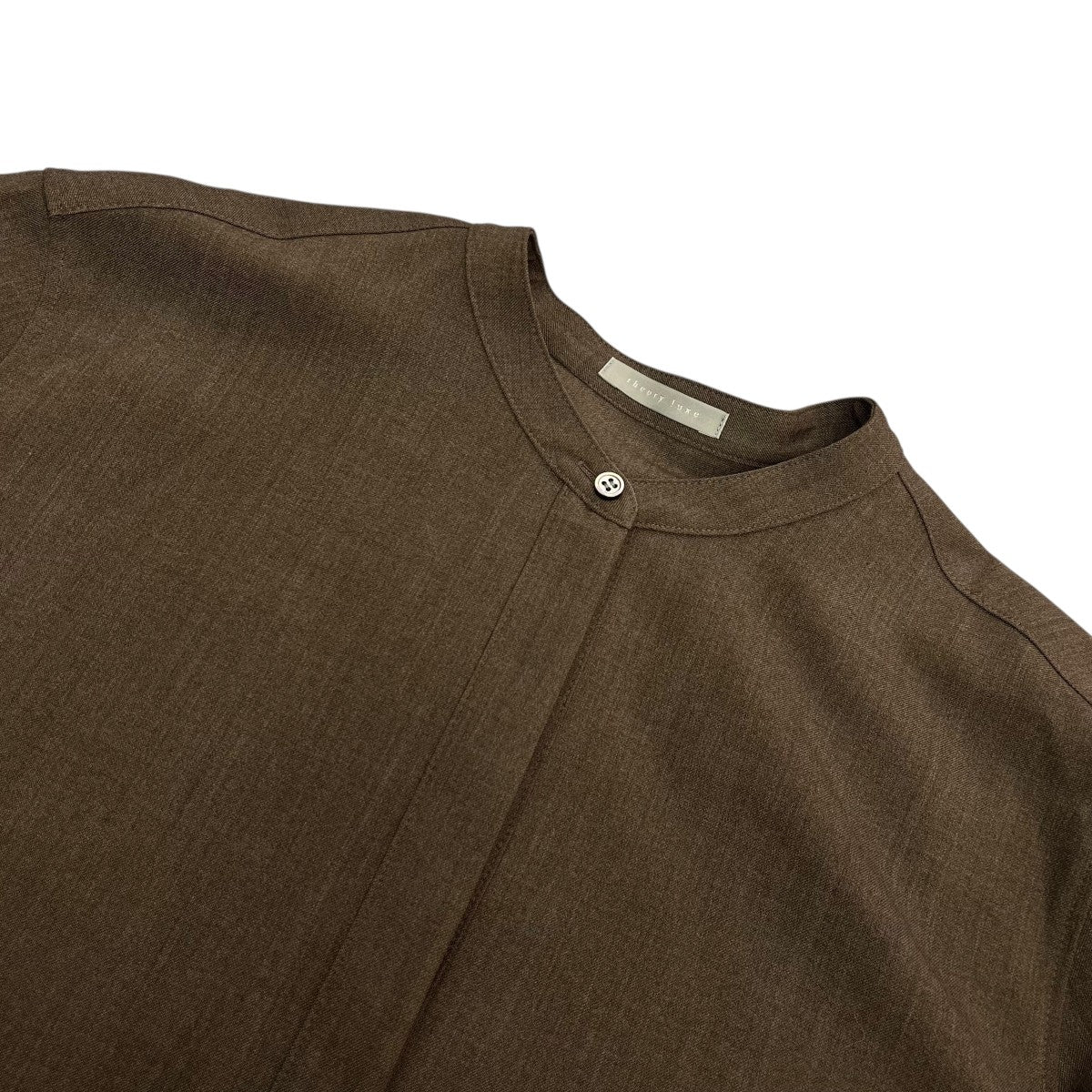 theory luxe バンドカラーロングシャツ03-1308270-380-038 古着・中古-3枚目のアイテム画像