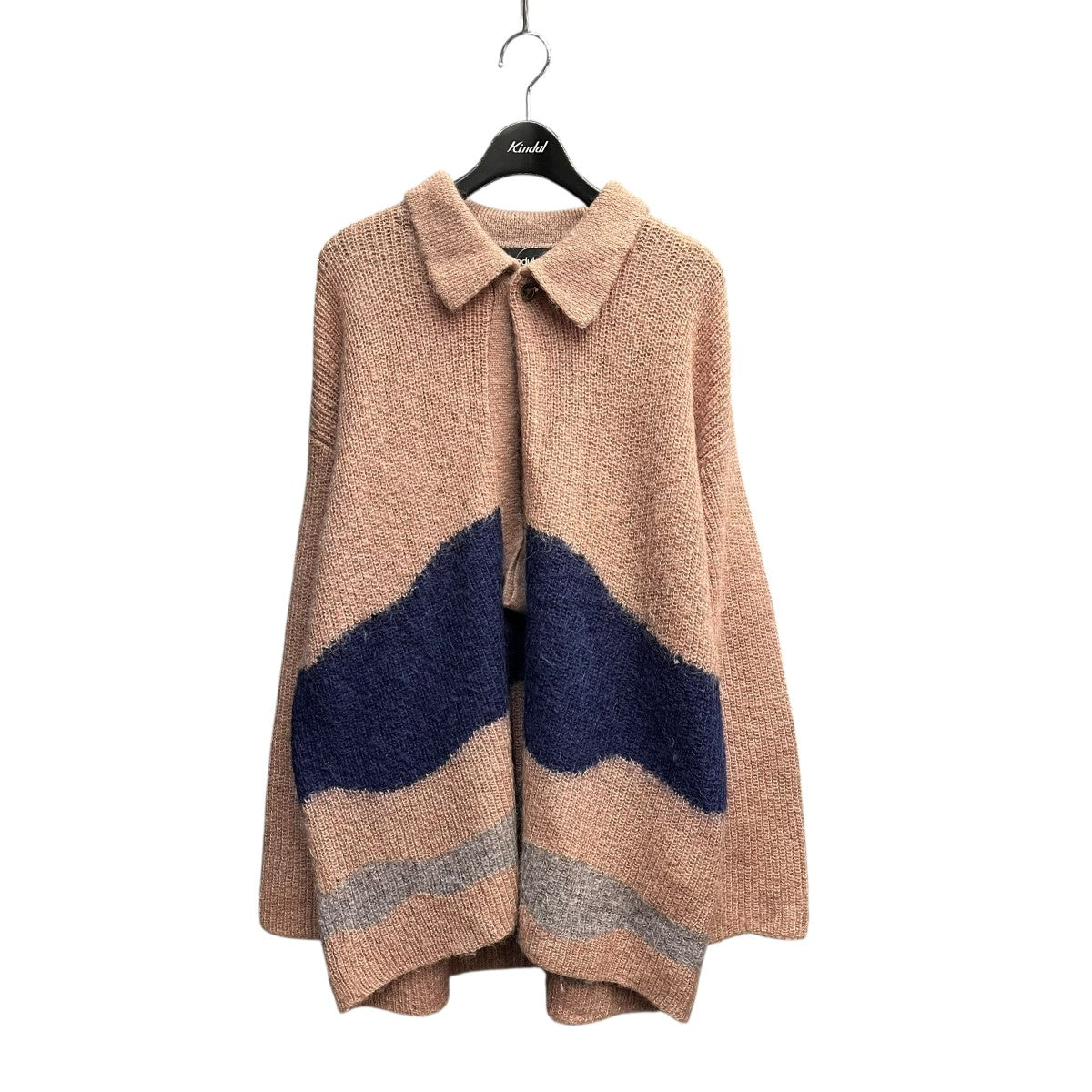 soduk 21AWdrawing knitニットポロシャツ0421030504 古着・中古-1枚目のアイテム画像