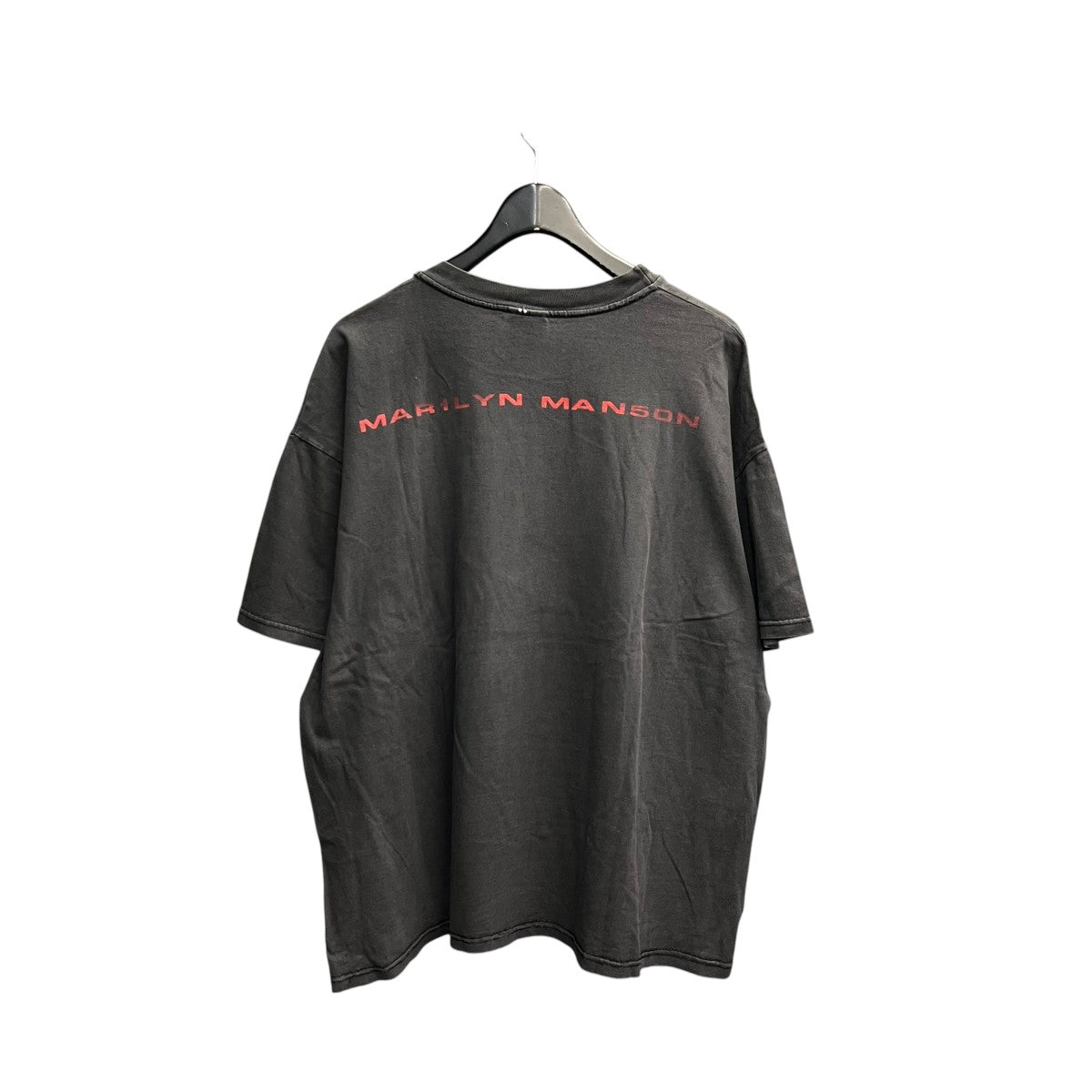 USED HANES マリリンマンソン半袖カットソー 古着・中古-2枚目のアイテム画像