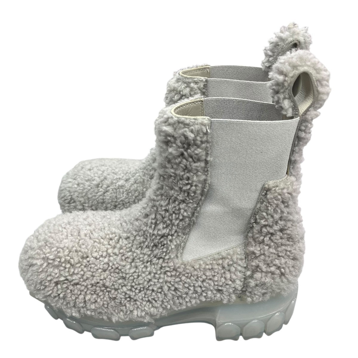 RICK OWENS BEATLE BOZO TRACTORサイドゴアブーツRO02B6881-LSHP 古着・中古-4枚目のアイテム画像