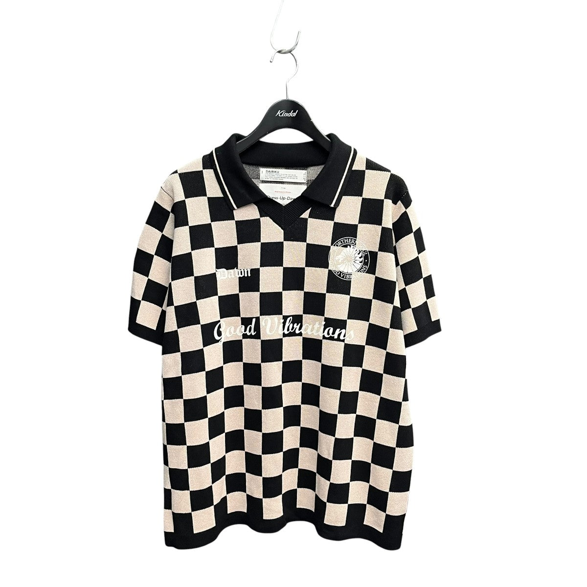 DAIRIKU 23AWLame Soccer Uniform Knit Pulloverポロシャツ23AW K-9 古着・中古-1枚目のアイテム画像