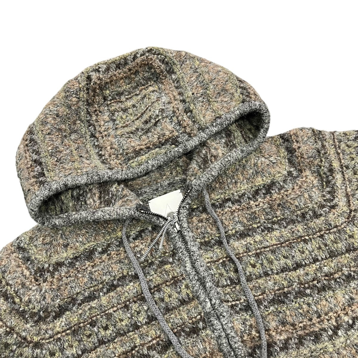 ROA fair isle felted knit zip up hoodieフリースジャケット 古着・中古-3枚目のアイテム画像
