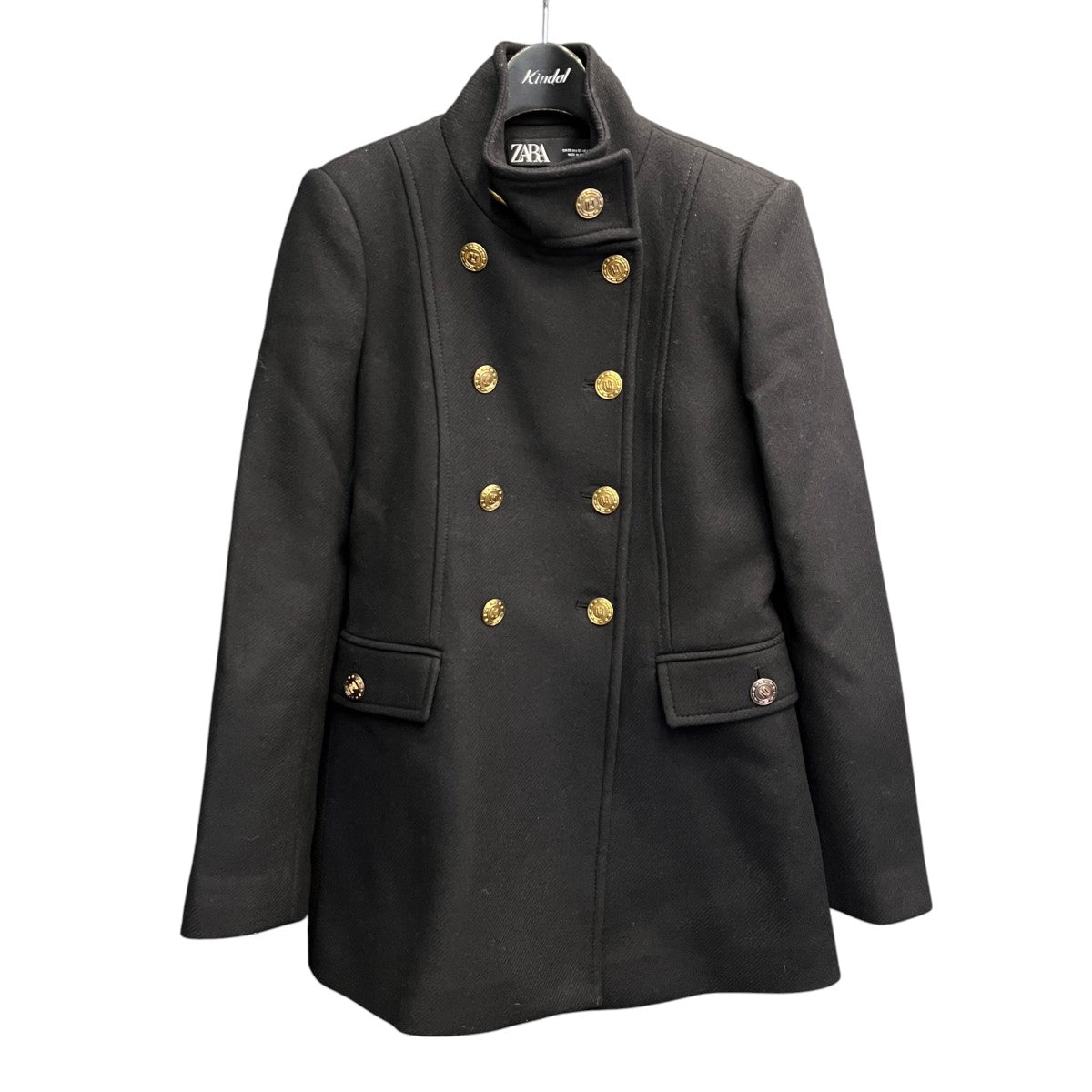ZARA mantecoナポレオンショートコート9442 744 800 古着・中古-1枚目のアイテム画像