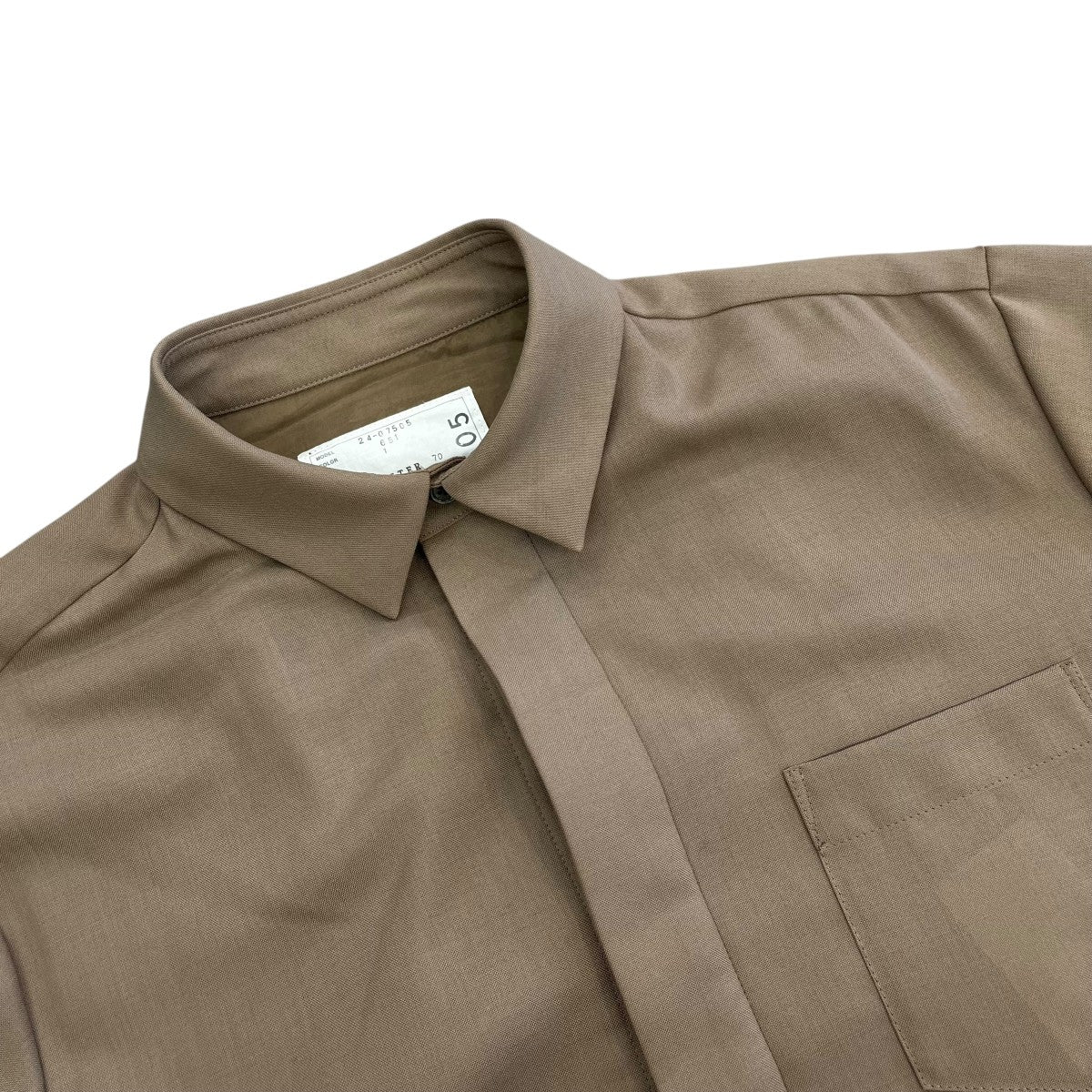 sacai(サカイ) Suiting Dressフレアシルエットシャツ24 07505 24 07505