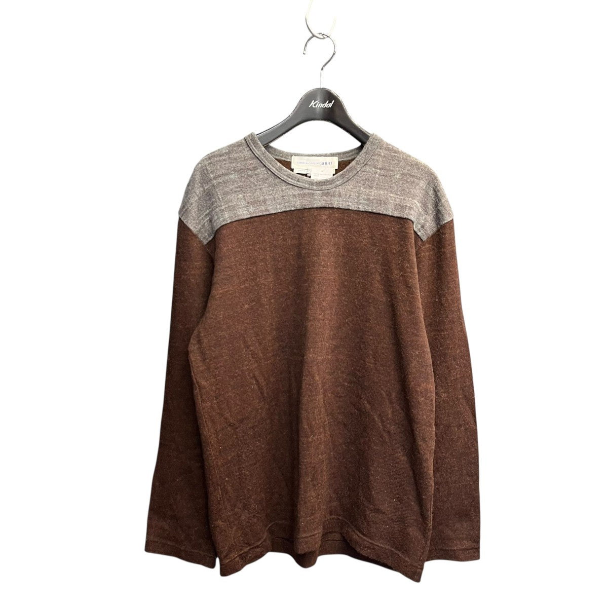 COMME des GARCONS SHIRT バイカラークルーネックニットD-TK9210 古着・中古-1枚目のアイテム画像
