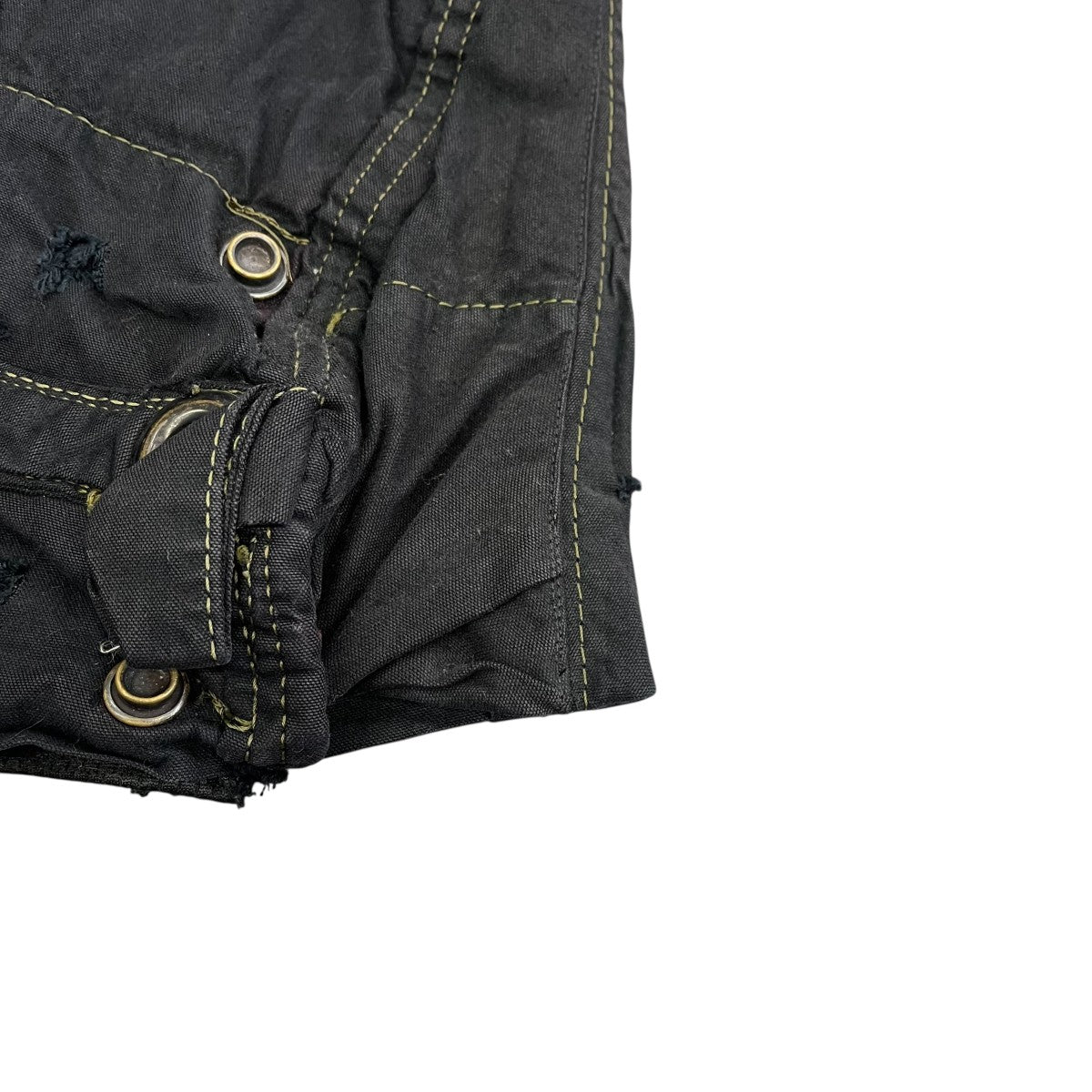 GREG LAUREN グレッグローレン 卜ラックパンツブラック ２ GREG LAUREN(グレッグローレン) サスペンダー付パンツ ブラック サイズ