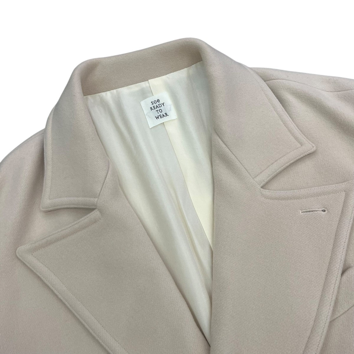 Deep breasted Wool Coatチェスターコート1233-90-002