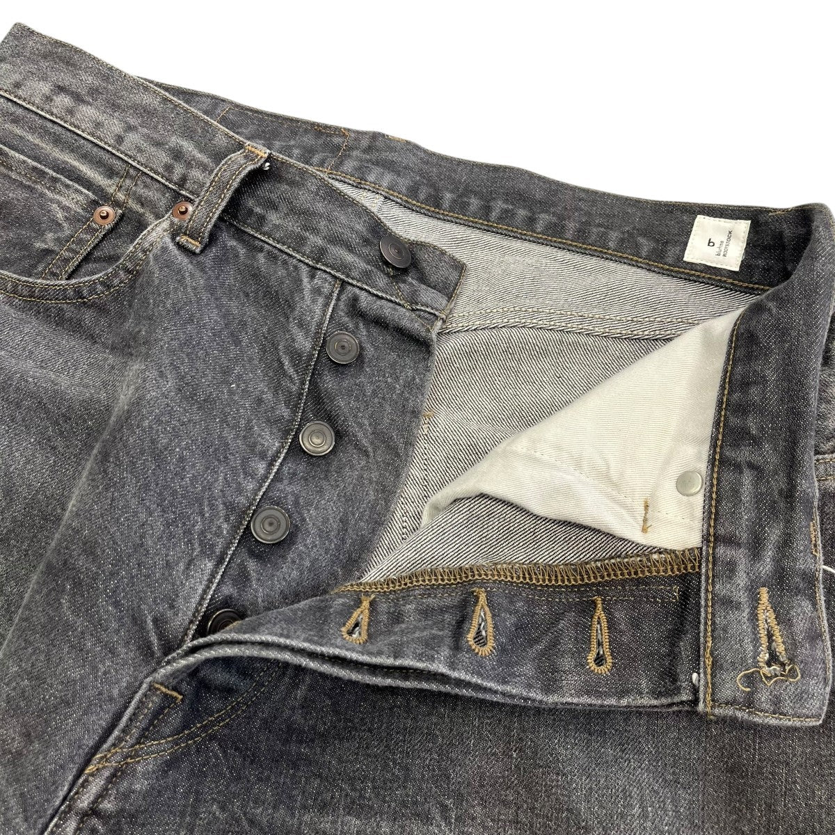 13．5oz Denim Pants WideデニムワイドパンツbROOTS25S8USD SBK
