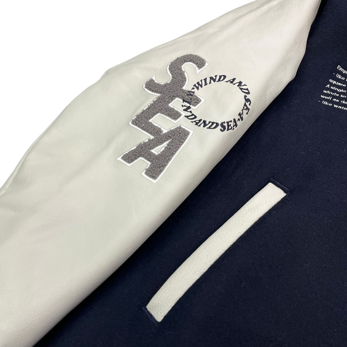 WIND AND SEA San Diego Padres Varsity Jacketレザー切替スタジャンWDS C MLBP 23 AP Q2 01 古着・中古-5枚目のアイテム画像