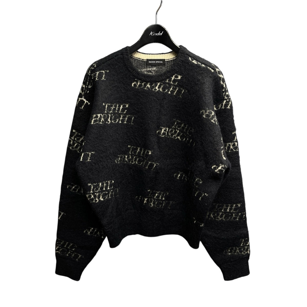 MAISON SPECIAL BRIGHT Logo Knit Topsクルーネックニット21242365301 古着・中古-1枚目のアイテム画像