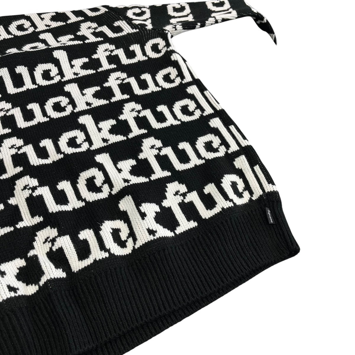 22SSFuck Sweater Blackクルーネックニット