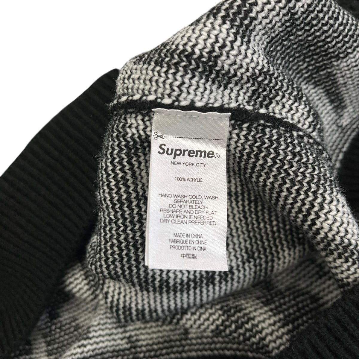 22SSFuck Sweater Blackクルーネックニット