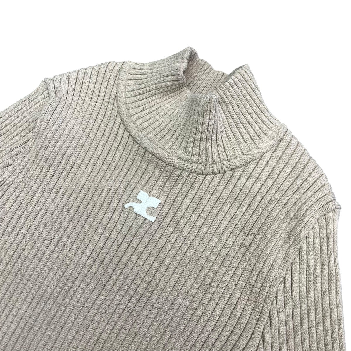 AC logo ribbed turtleneck reissue sweaterタートルネックニットPERMPU022FI00011054