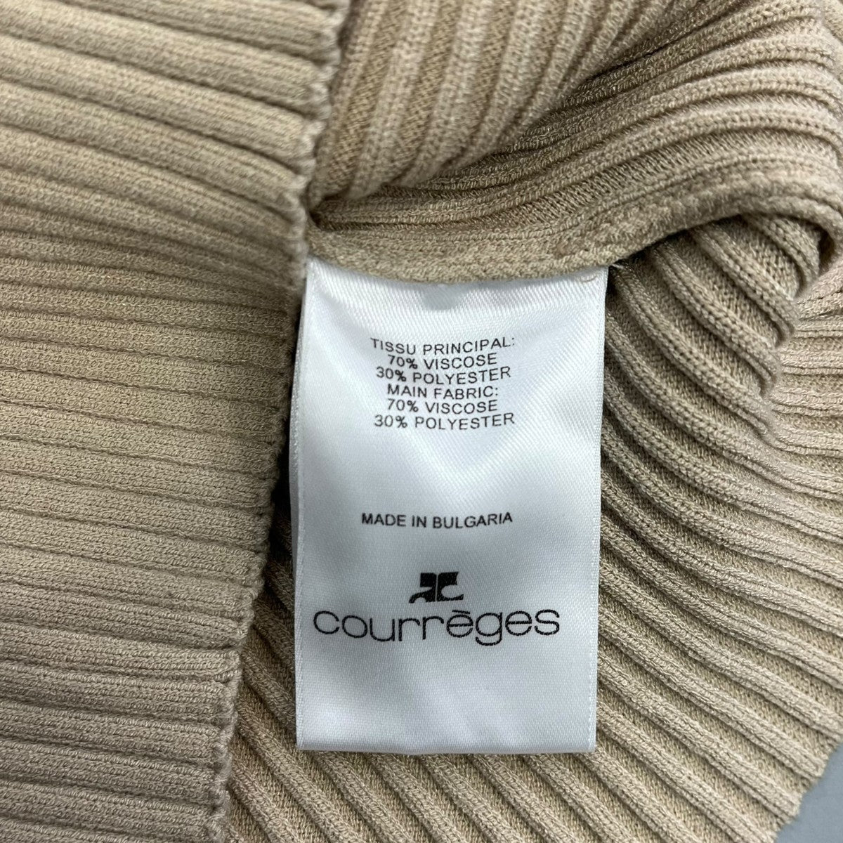 AC logo ribbed turtleneck reissue sweaterタートルネックニットPERMPU022FI00011054