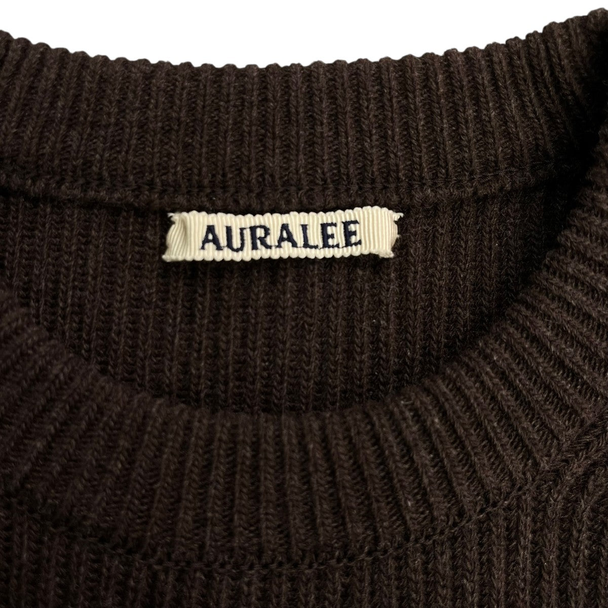 AURALEE 25AWSUPER FINE WOOL RIB KNIT P OセーターA25AP02RK 古着・中古-6枚目のアイテム画像