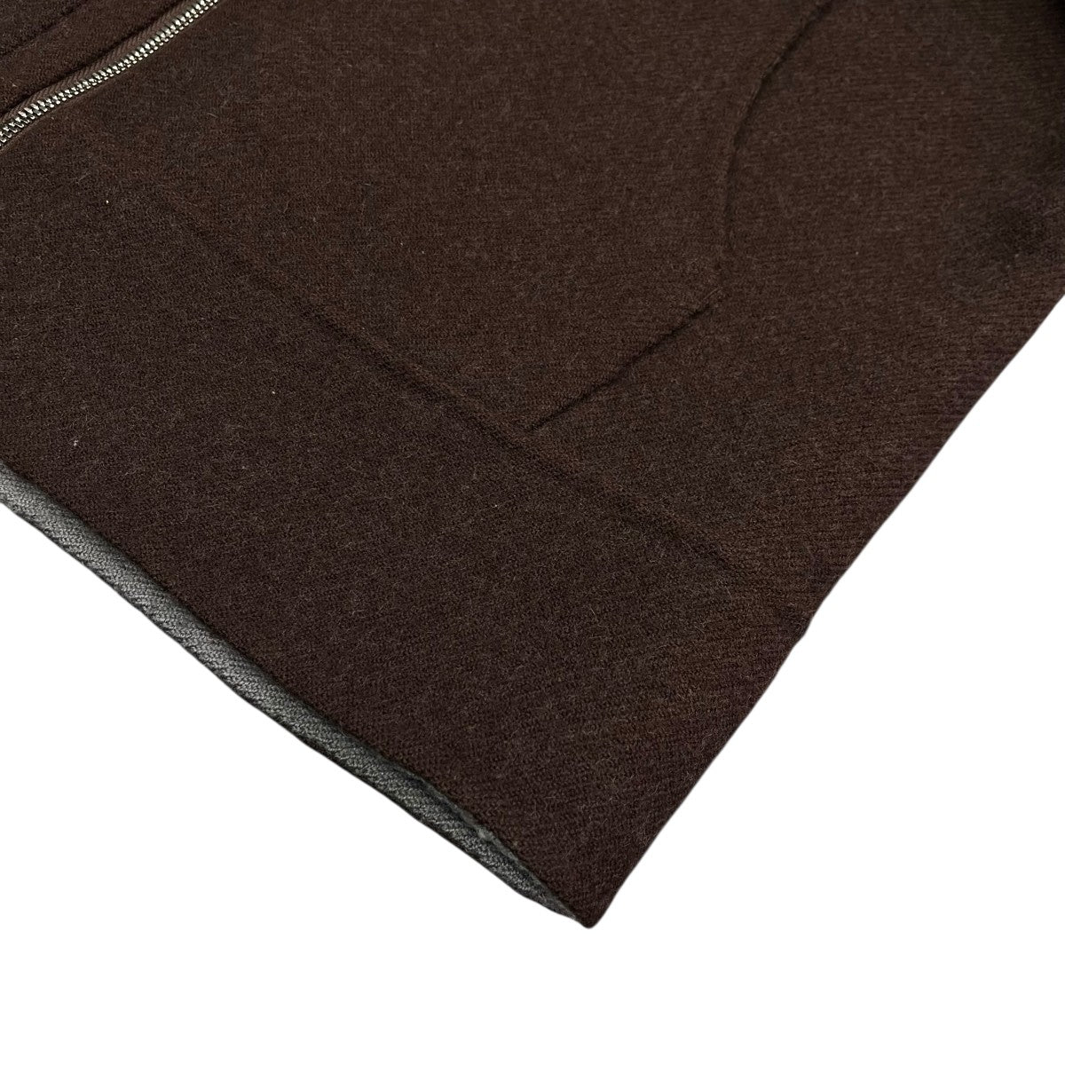 MASU 24AWBAT COLLAR ZIP-UP JACKETロゴ刺繍ウールジャケットMPFW BL0124 古着・中古-5枚目のアイテム画像