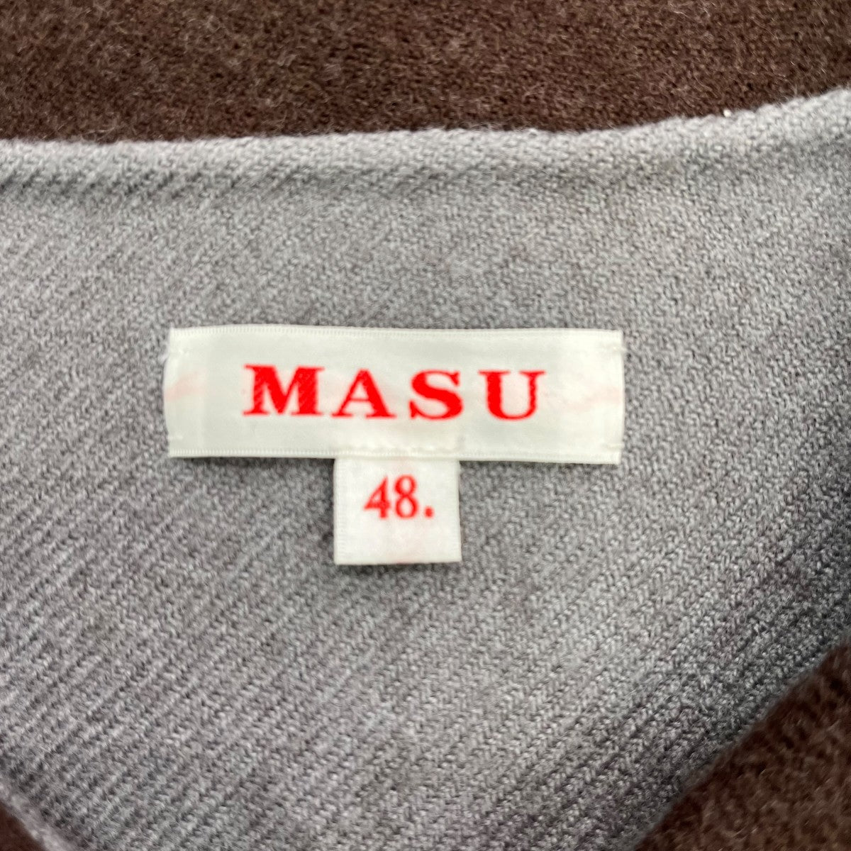 MASU 24AWBAT COLLAR ZIP-UP JACKETロゴ刺繍ウールジャケットMPFW BL0124 古着・中古-7枚目のアイテム画像