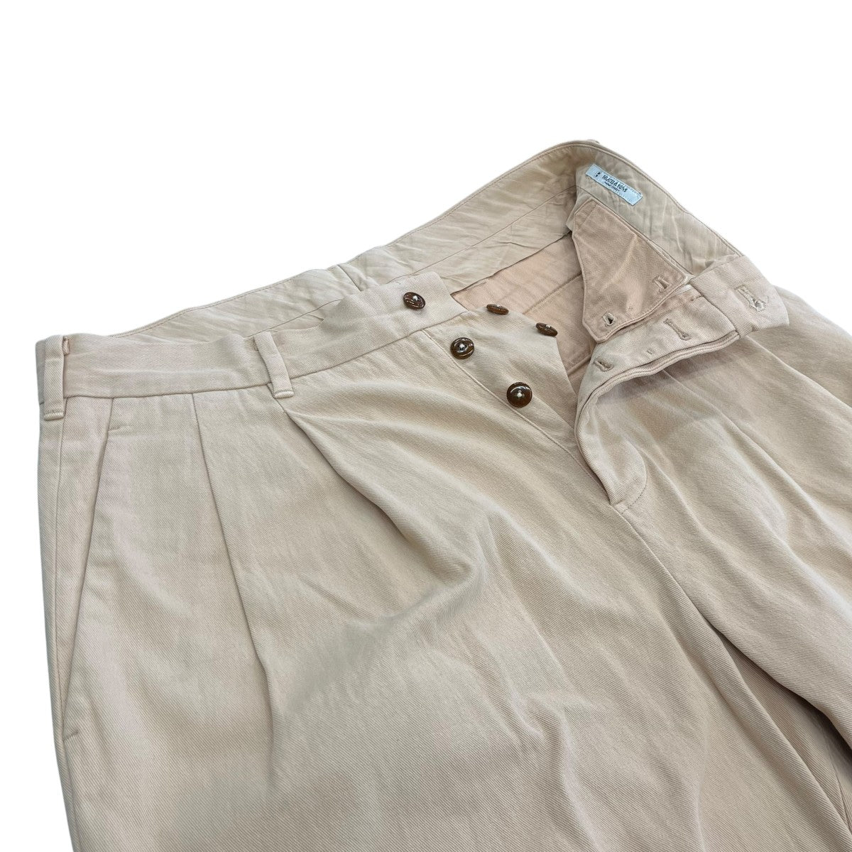 2P 弱テーパード CHINO TROUSERS GARMENT DYED2タックパンツ