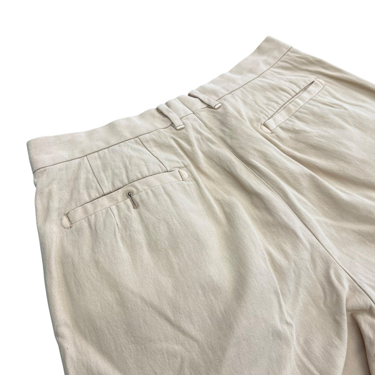 2P 弱テーパード CHINO TROUSERS GARMENT DYED2タックパンツ