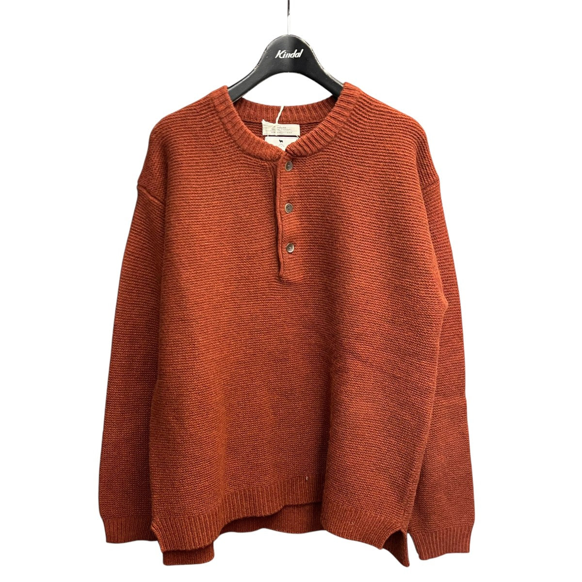 JOURNAL STANDARD relume 25AWハミルトン ウール ガーター ヘンリーネックニット25080464301030 古着・中古-1枚目のアイテム画像