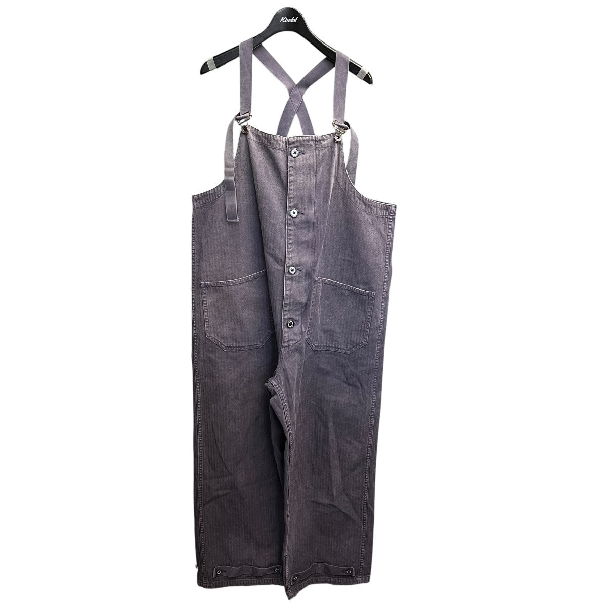 DAIRIKU 20SSHerringbone Vintage Over Allオーバーオール20SS B-5 古着・中古-1枚目のアイテム画像