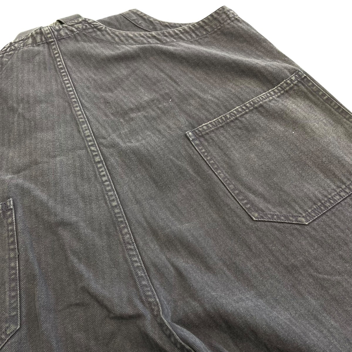 DAIRIKU 20SSHerringbone Vintage Over Allオーバーオール20SS B-5 古着・中古-5枚目のアイテム画像
