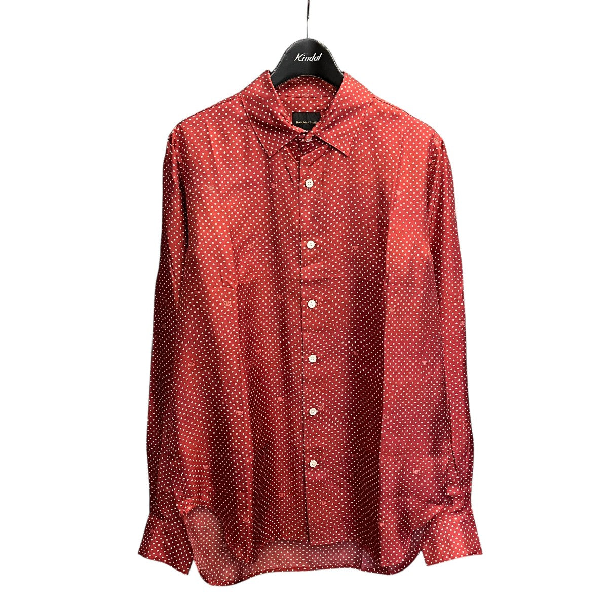 BANANATIME シルクドットシャツ 古着・中古-1枚目のアイテム画像