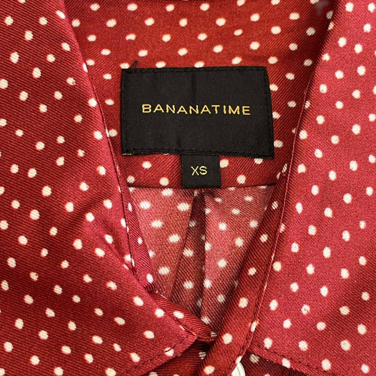 BANANATIME シルクドットシャツ 古着・中古-7枚目のアイテム画像