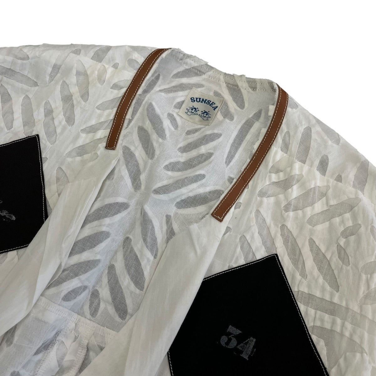 SUNSEA(サンシー) 27th SANTA MARIA BLOUSON APPLIQUEノーカラー