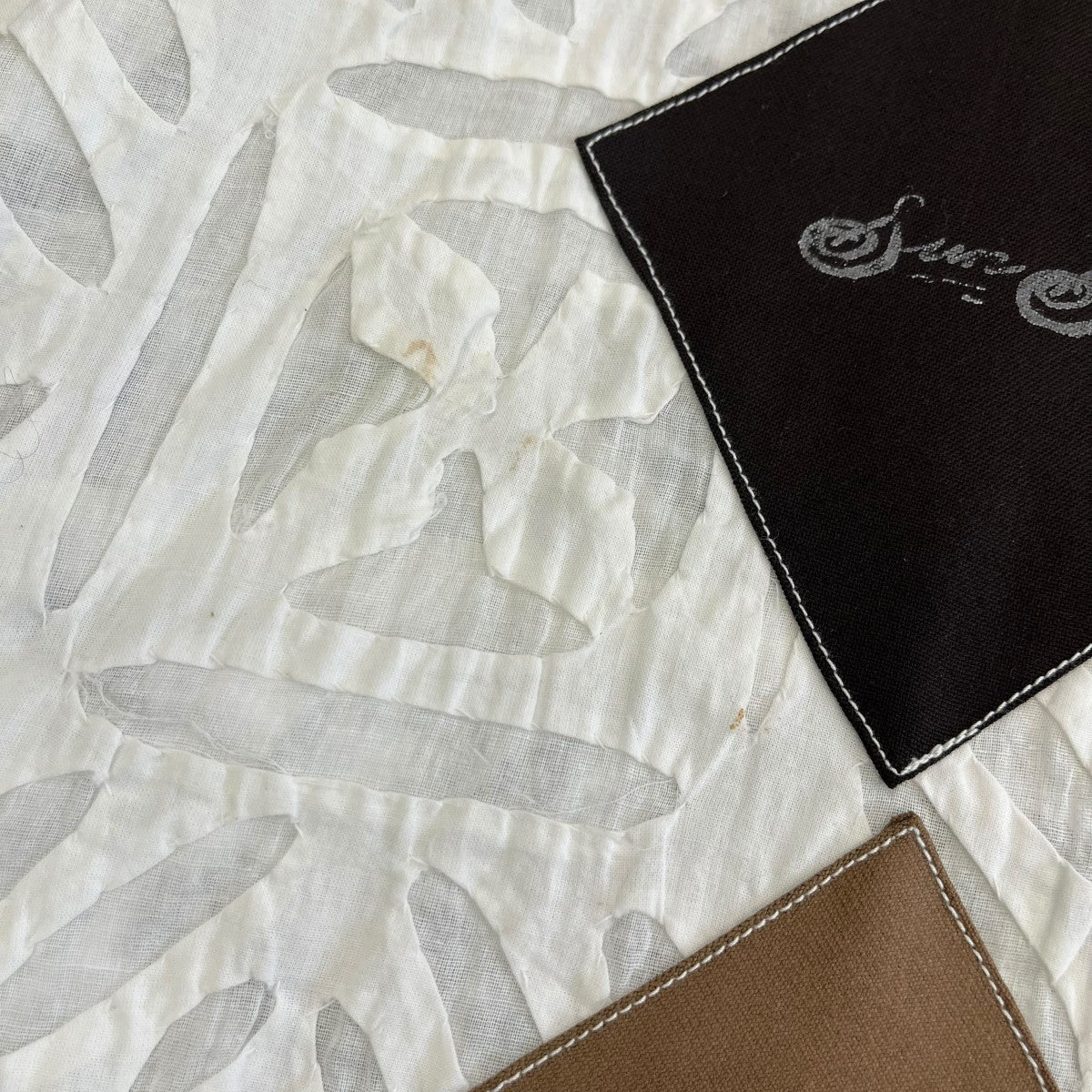 SUNSEA(サンシー) 27th SANTA MARIA BLOUSON APPLIQUEノーカラー