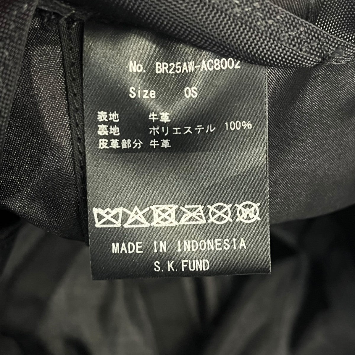 BREATH EMBOSS LEATHER CAPキャップBR25AW-AC8002 古着・中古-7枚目のアイテム画像
