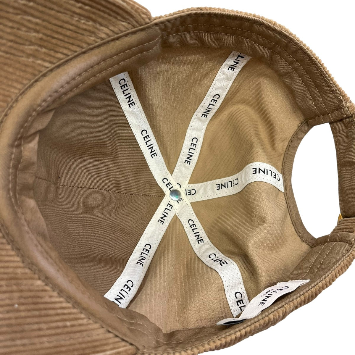 CELINE(セリーヌ) トリオンフ ベースボールキャップ コーデュロイ