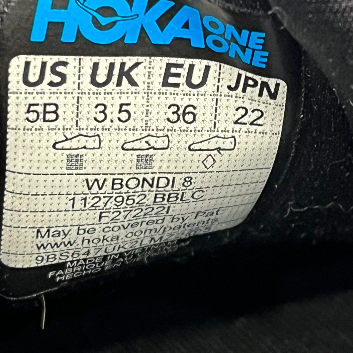HOKA WMNS BONDI 8スニーカー1127952 古着・中古-7枚目のアイテム画像