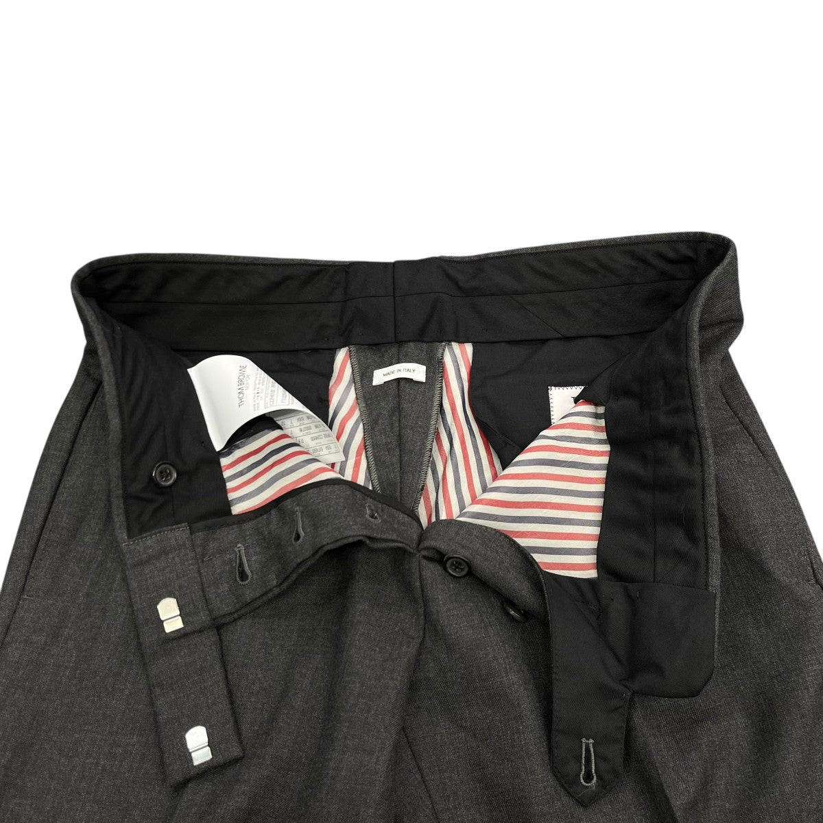 Thom Browne(トム・ブラウン) ツイル ローライズ スリム トラウザー