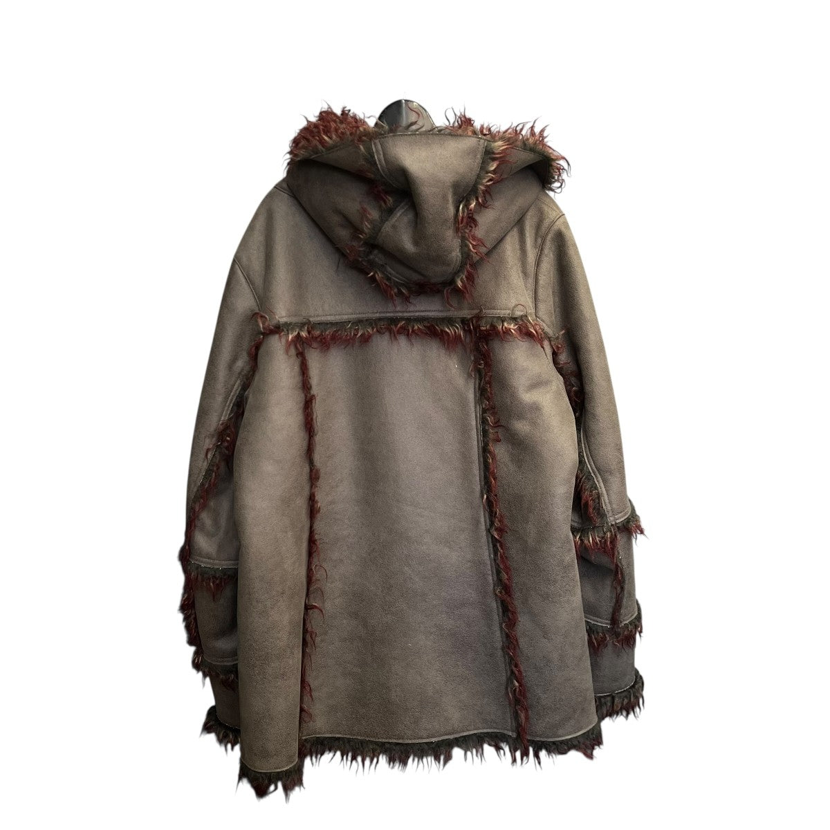 Vegan-lether Hoodie Teddy Coatムートンハーフコート0123030001