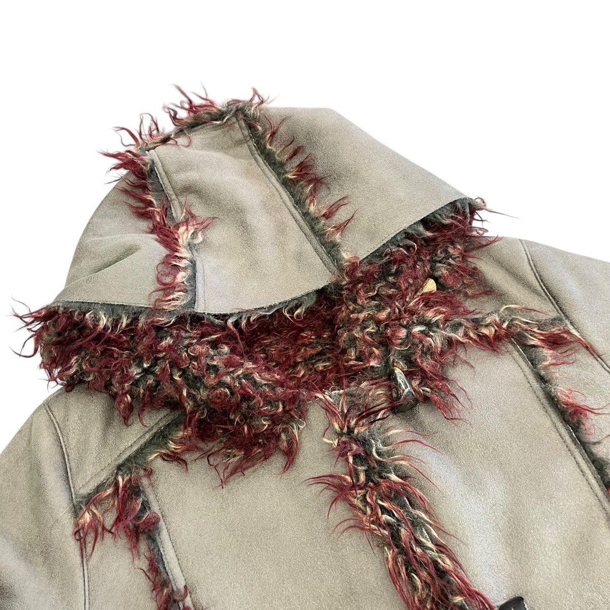 Vegan-lether Hoodie Teddy Coatムートンハーフコート0123030001